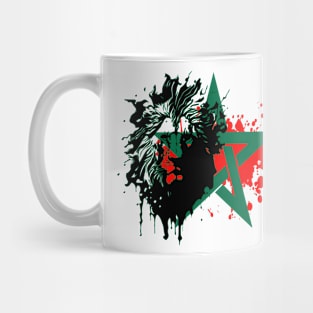 AtlasLion Proud Morocco Flag Gift Moroccan Lovers For Men's Women's Mug